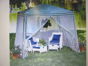 Gazebo with Netting open box Retail...