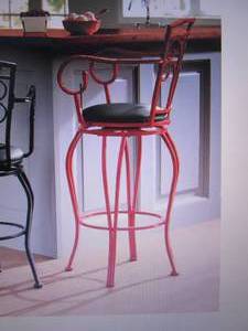 Scroll Arm Bar Stool open box, no s...