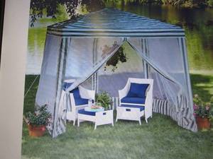 Gazebo with Netting open box Retail...