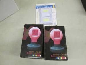 2 Magic Bulb Digital Alarm Clocks, ...