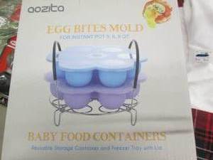 Egg Bites Mold Baby Food Containers...
