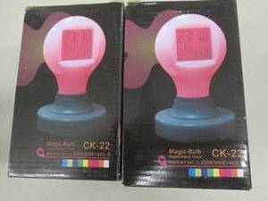 2 Magic Bulb Digital Alarm Clocks...