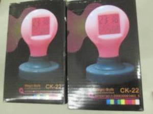 2 Magic Bulb Digital Alarm Clocks...