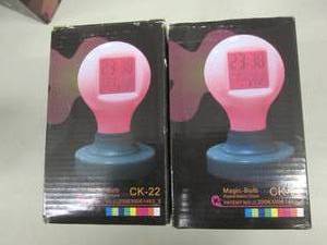 2 Magic Bulb Digital Alarm Clocks...