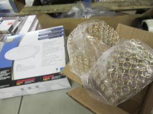 Flushmount Ceiling Fixture, 2 Cryst...