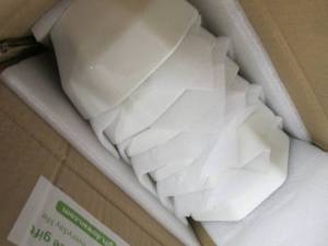 6 White Porcelain Dessert Bowls...