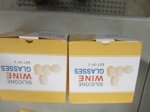 2 Sets of 4 Silicone Wine Glasses...