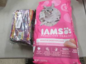 Iams Cat Food, Litter Box Liners...