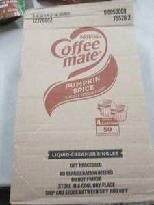 4- 50 ct Cartons Coffee Mate Pumpki...