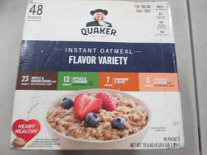 48 pk Quaker Oatmeal...