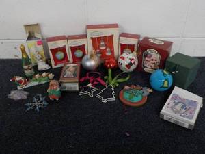 Hallmark Xmas Ornaments, Xmas Books...