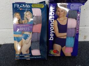 2 Pkgs Size 10 womens Briefs...