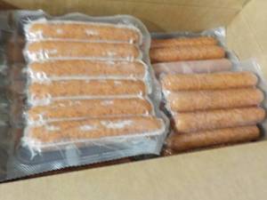 Box of Frozen Brat Sausages...