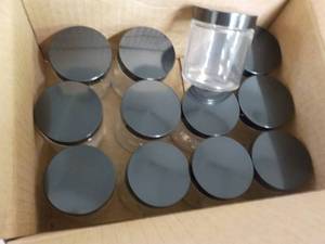 12 - 4 oz Glass Jars with Covers...