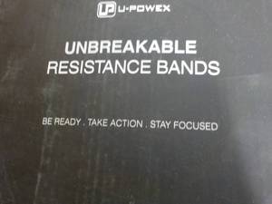 Unbreakable Black Resistant Bands...