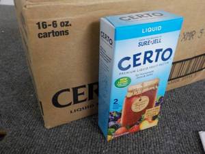 16 - 6 oz Cartons Certo Pectin...
