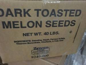 40 lb. Box Dark Toasted Melon Seeds...