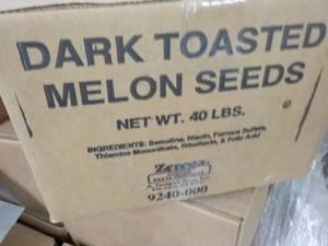 40 lb. Box Dark Toasted Melon Seeds...