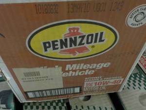 6 -1 qt Bottles Pennzoil 10w-40 Mot...