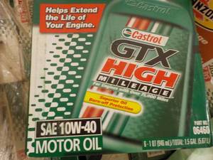 6 - 1 qt Bottles Castrol GTX High M...