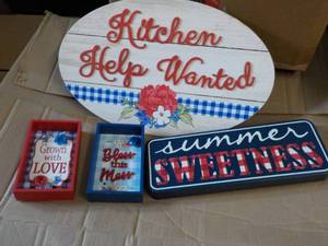Metal and Wood Signs...