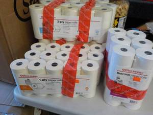 Office Depot lot of PaperRolls...