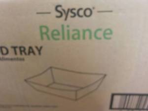 Case of Sysco Reliance Paper Food T...