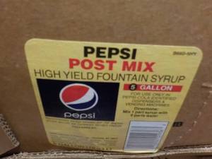 2 - 5 Gallon Pepsi Post Mix Syrup...