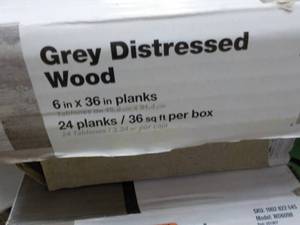 4 Cases Grey Distressed Wood Traffi...