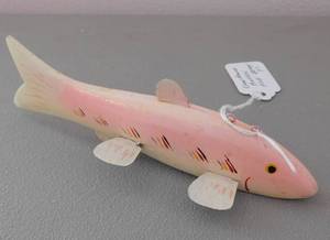 lot 24 image: Lawrence Bethel 7 Fish Decoy