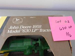 lot 62 image: John Deere Model 630 LP 116 Tractor