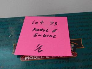 lot 73 image: John Deere Model E Engine 116 Scale