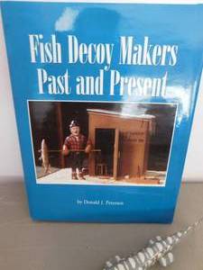 lot 157 image: Fish Decoy Book & 2 Decoys