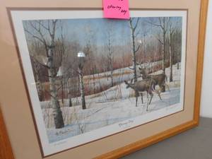 lot 170 image: Framed Les Kouba Opening Day - 24 x 29