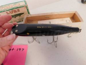 lot 197 image: 7 Creek Chub Lure in box