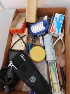 lot 238 image: Cribbage Board & Misc. Items