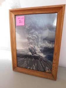 lot 246 image: Framed Phot of Mt. St. Helen