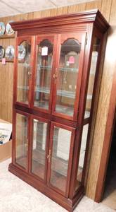 lot 268 image: Curio Cabinet - 44(w) x 76(h) x 12(d)
