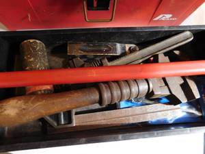 lot 283 image: Red Tool Box with Tools