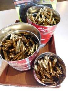 lot 290 image: 3 - Cans of Empty Brass Shells