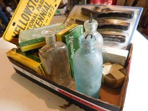 lot 342 image: Empty Shell Boxes & Bottles