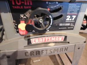 lot 364 image: Craftsman Table Saw