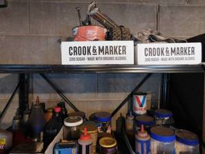 lot 373 image: Metal Shelving Unit - includes contents