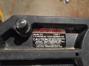 lot 74 image: Porter Cable Lock Boring Jig