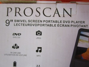 (New) Proscan 9 Portable DVD Player wSwivel Screen