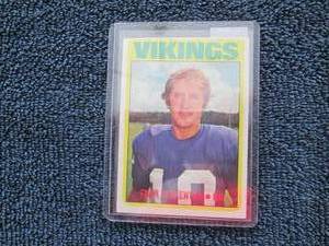 1972 Fran Tarkenton Card...