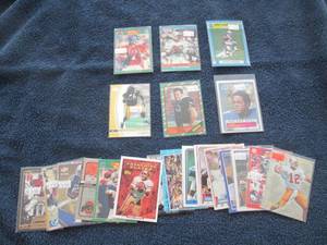 25 Football Star Cards...