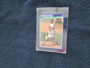 Nolan Ryan Autograph Card w Certif...
