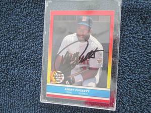 1981 Fleer Kirby Puckett Autograph ...