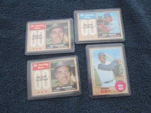 4 1968 Topps Baseball cards...